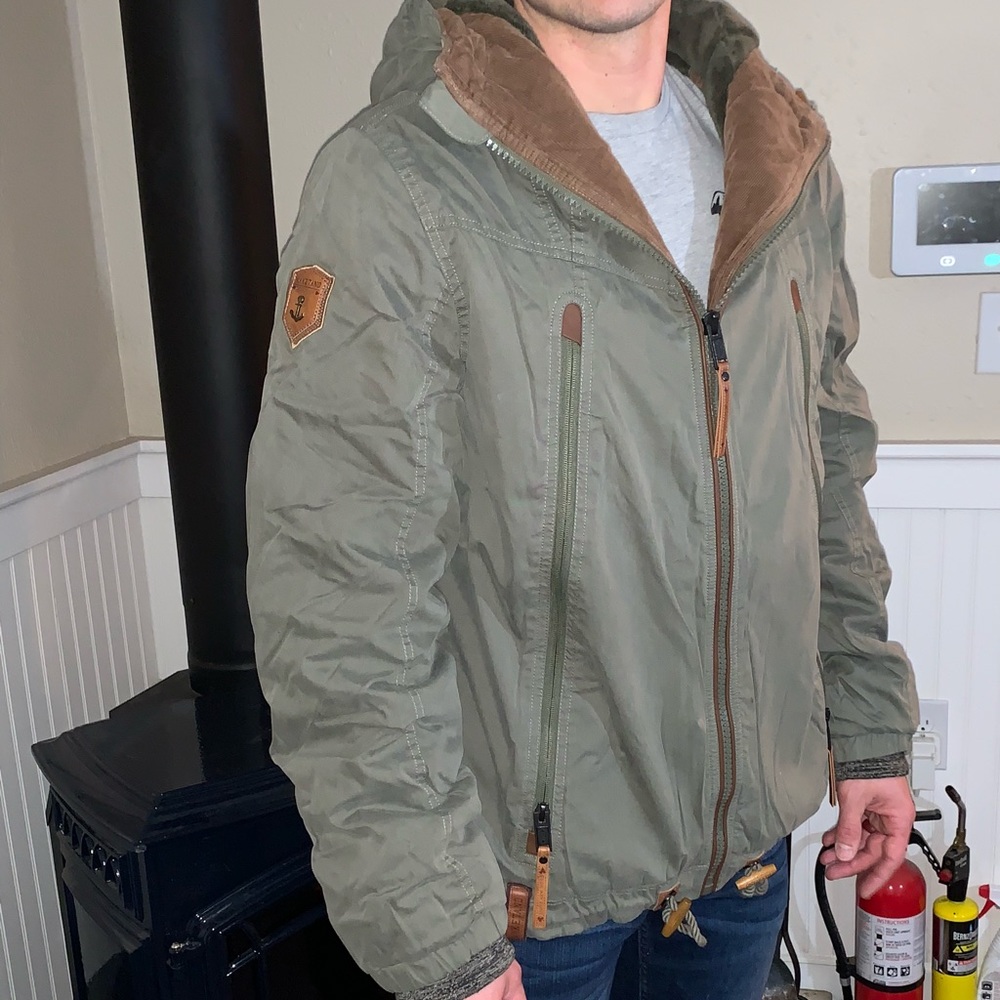 Men’s naketano green winter jacket in size xl - Picture 2 of 2